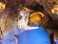 la grotte cave Ouarzazate, Interior, Morocco, Africa
